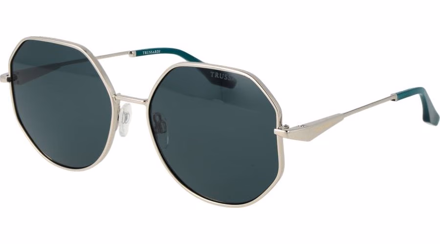 Trussardi Silver Metal Sunglasses