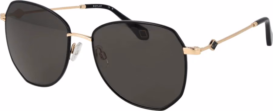 Replay Black Metal Sunglasses