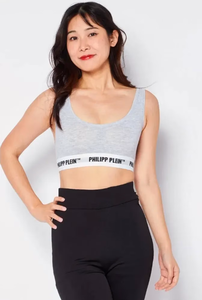 Philipp Plein Gray Cotton Tank Tops