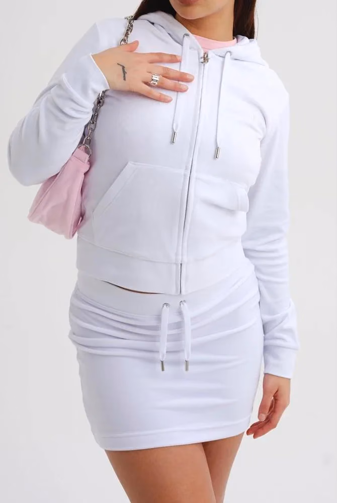 Juicy Couture White Polyester Sweatshirt