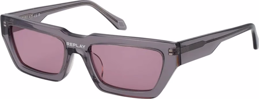 Replay Gray Plastic Sunglasses