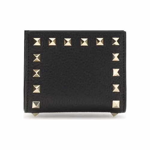 Valentino Garavani Black Lamb Ovis Aries Aries Wallet