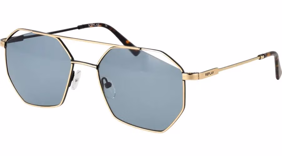 Replay Gold Metal Sunglasses