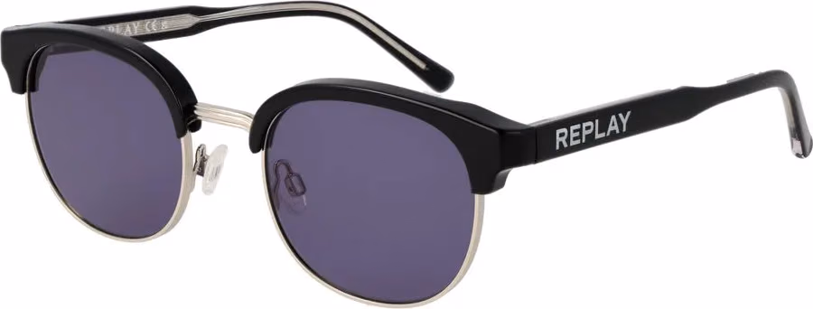 Replay Black Metal Sunglasses