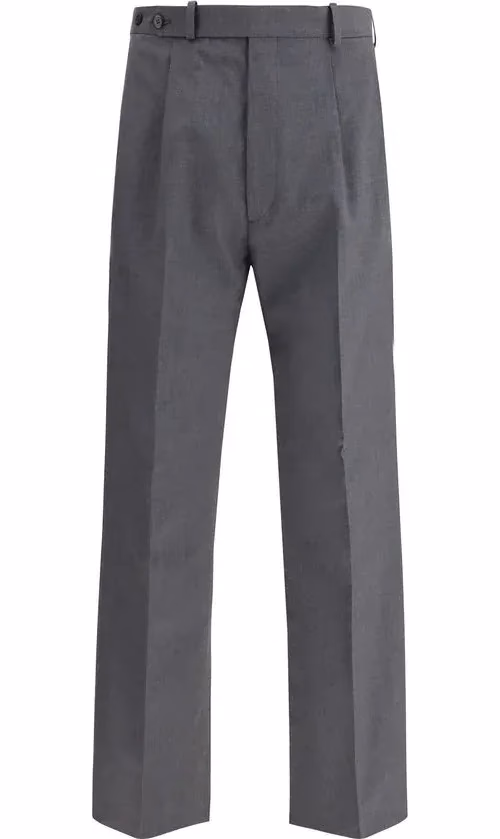 Prada Gray Wool Oves Aries Dress Pants