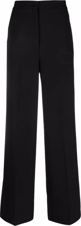 BLANCA VITA Black Elastane Casual Pants
