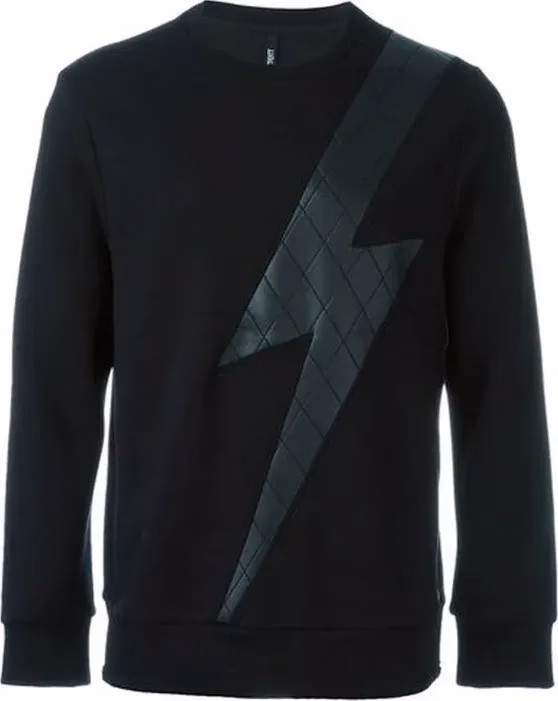 Neil Barrett Black Lyocell Sweatshirt