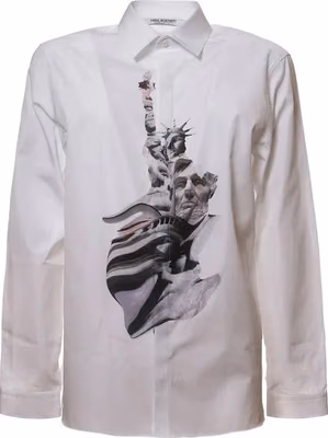 White Cotton Dress Shirt