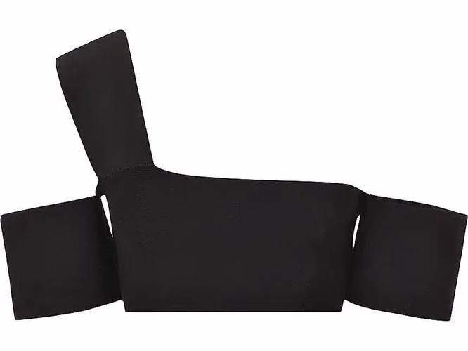 Alexander McQueen Black Elastane Tank Tops