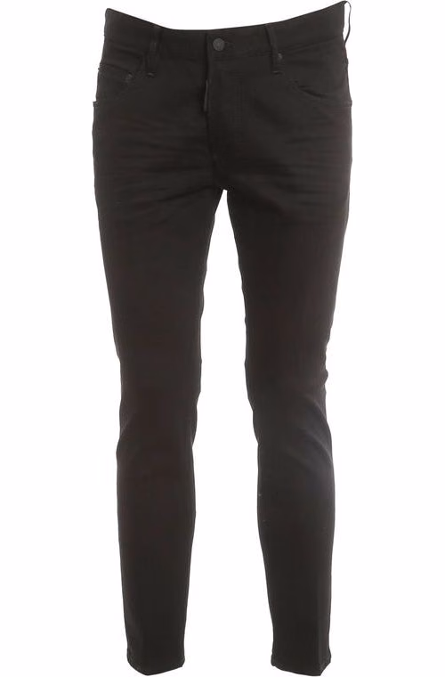 Dsquared² Black Cotton Skinny Jeans