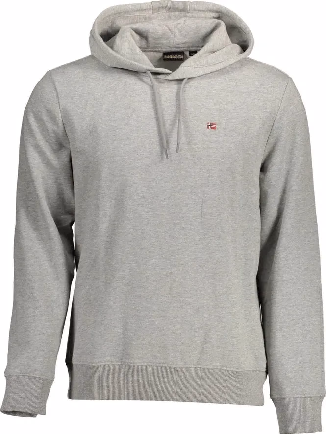 Napapijri Gray Cotton Hoodie