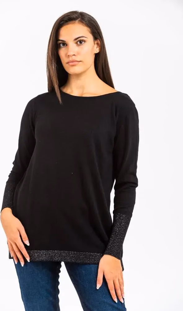Gas Black Cashmere Sweater