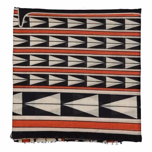 Lanvin Black Wool Foulard