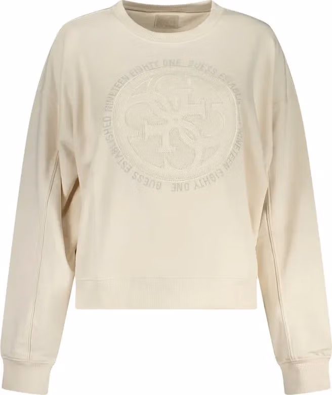 Guess Jeans White Cotton Women Sweatshirt