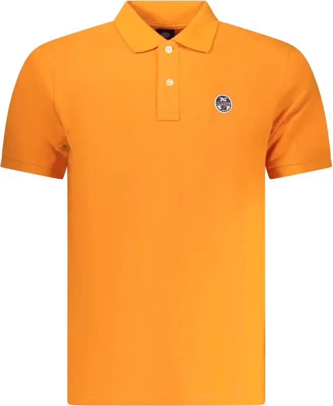 North Sails Arancione Cotton Men Polo