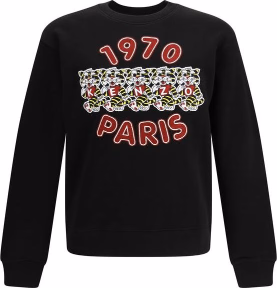 Kenzo Black Cotton Sweatshirt