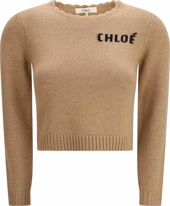 Chloé Brown Wool Sweatshirt