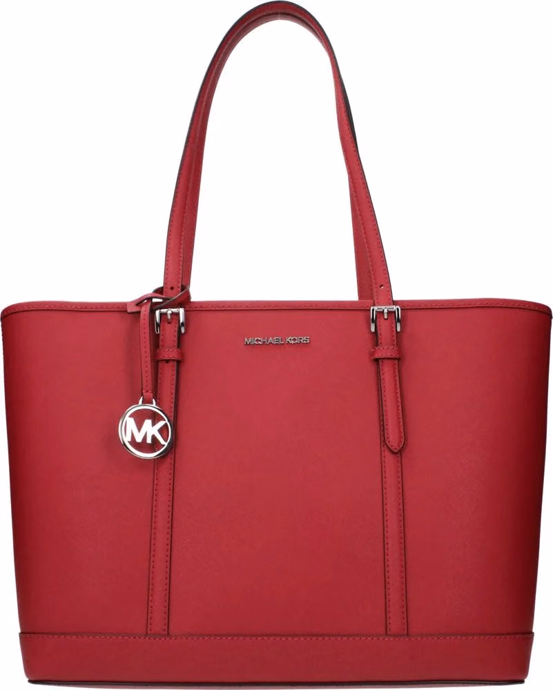 Michael Kors Red Leather Shoulder Bag