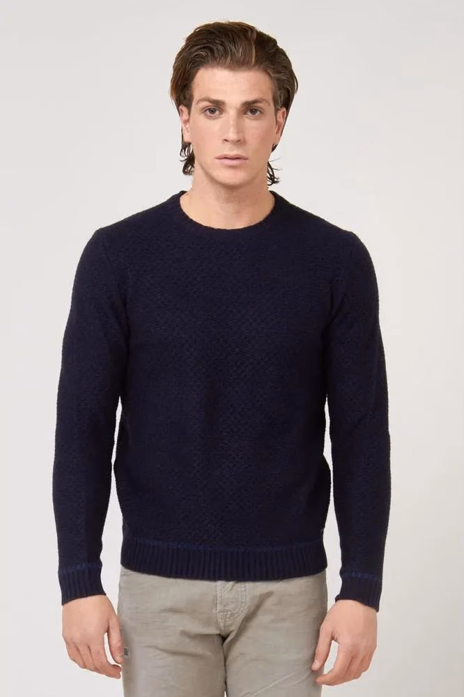 Gas Blue Marabou Sweatshirt