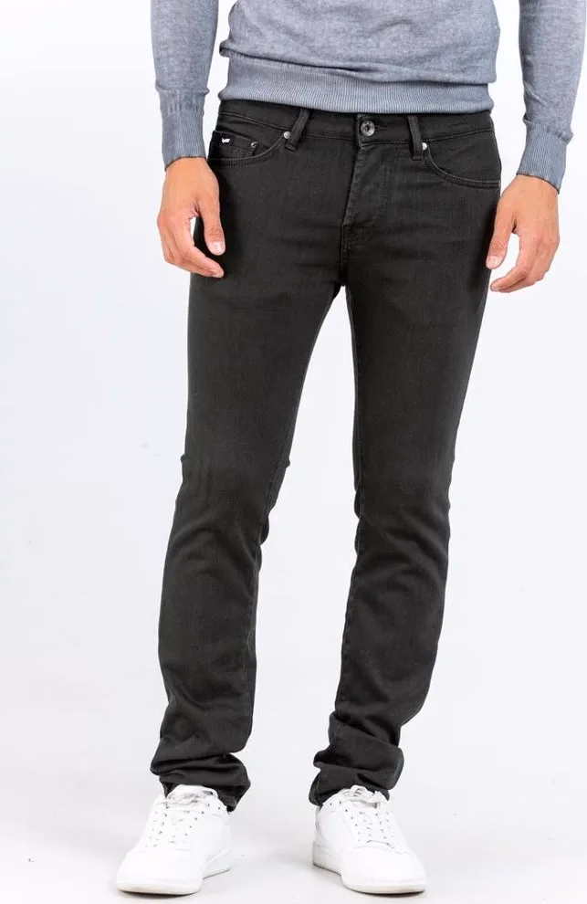 Gas Green Cotton Slim Fit Jeans