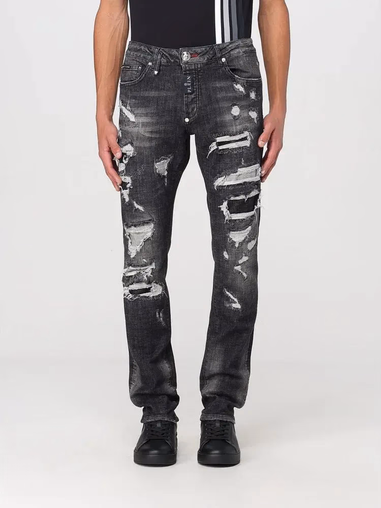 Philipp Plein Gray Denim Slim Fit Jeans