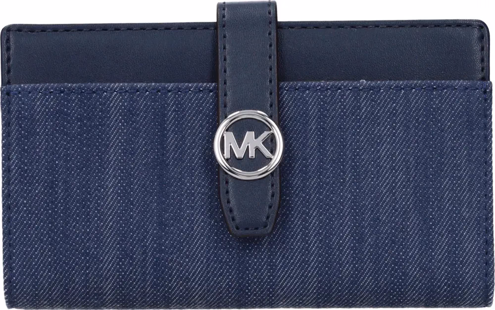 Michael Kors Blue Fabric Wallet