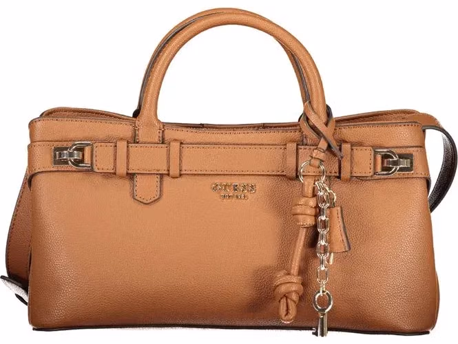 Guess Jeans Marrone Polyurethane Women Handbag