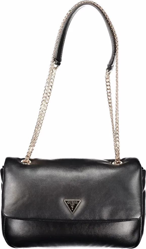 Guess Jeans Nero Poliuretano Women Handbag