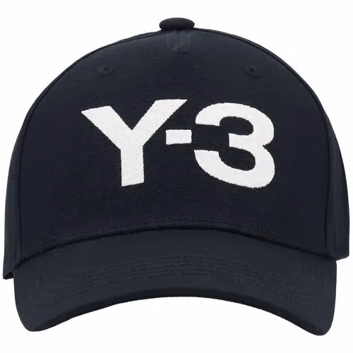 Y-3 Black Cotton Cap (Baseball Hat)