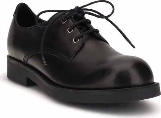 MM6 Black Calf Leather Bos Taurus Oxfords And Derbies