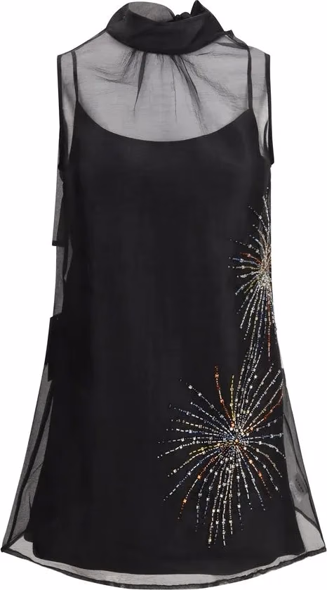 Staud Black Polyester Casual Dress