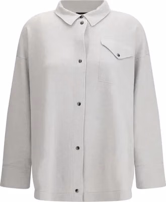 Gray Wool Dress Shirt
