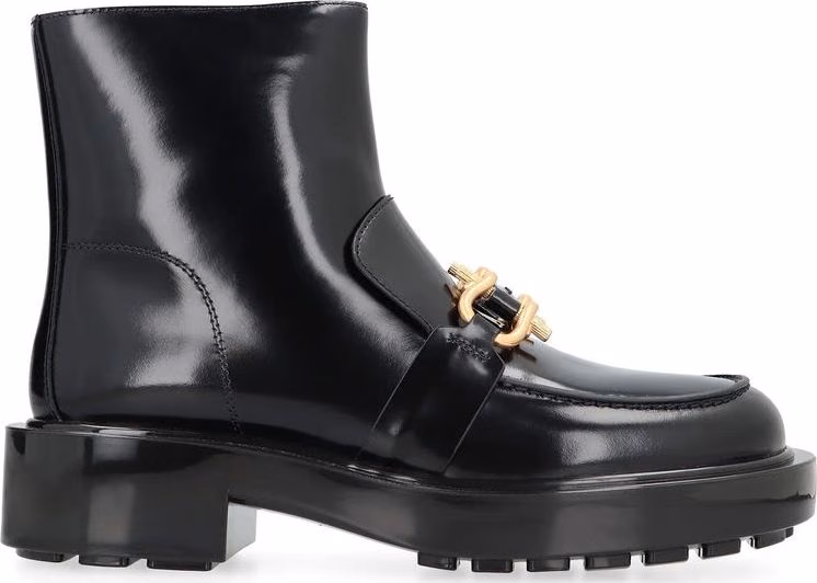Bottega Veneta Black Calfskin Ankle Boots