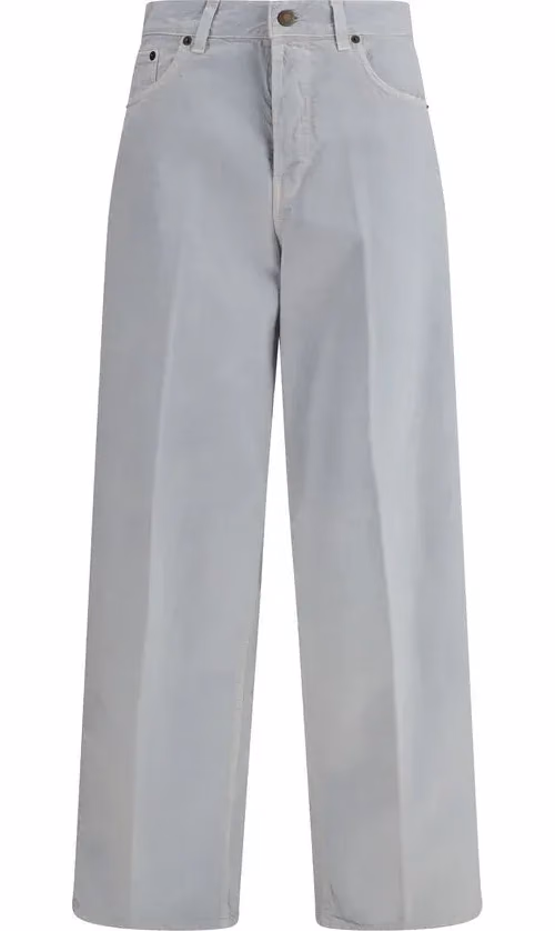 Haikure Blue Cotton Straight-Leg Jeans