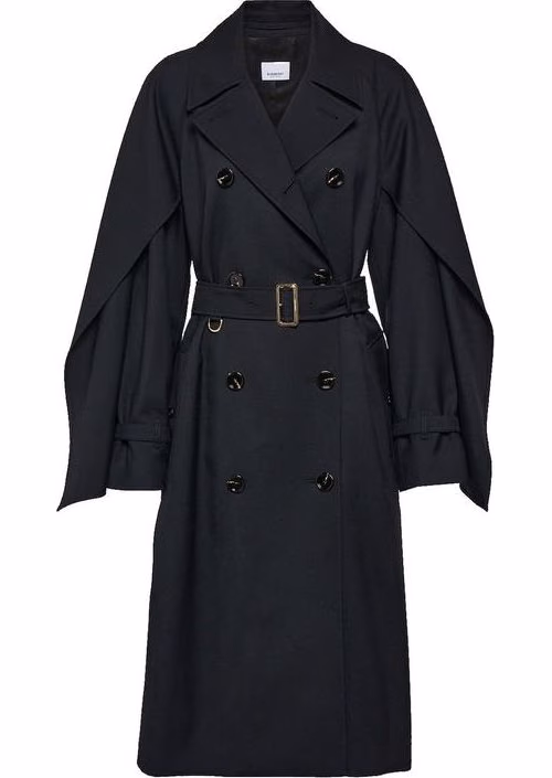 Burberry Black Polyester Coat