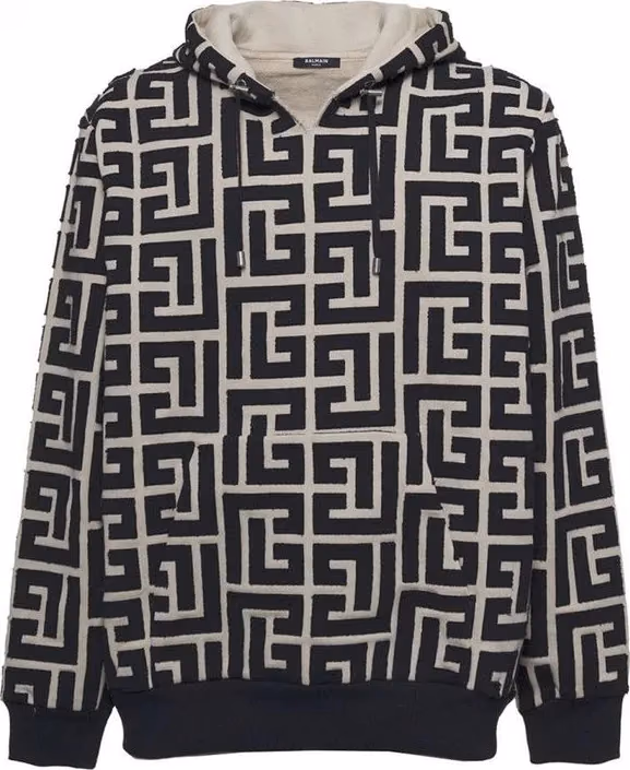Balmain Beige Cotton Sweatshirt