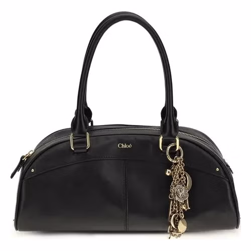 Chloé Black Calf Leather Bos Taurus Handbag
