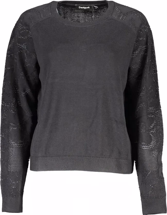 Desigual Black Cotton Women Sweater