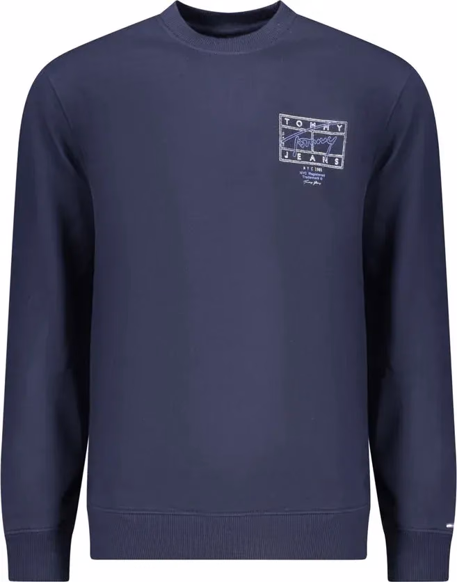 Tommy Hilfiger Blue Cotton Men Sweatshirt