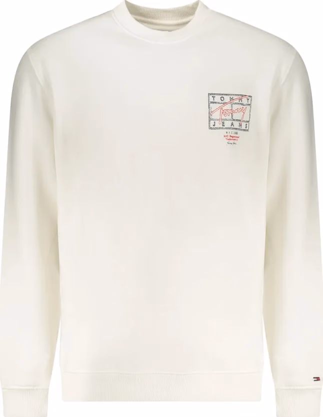 Tommy Hilfiger White Cotton Men's Sweatshirt