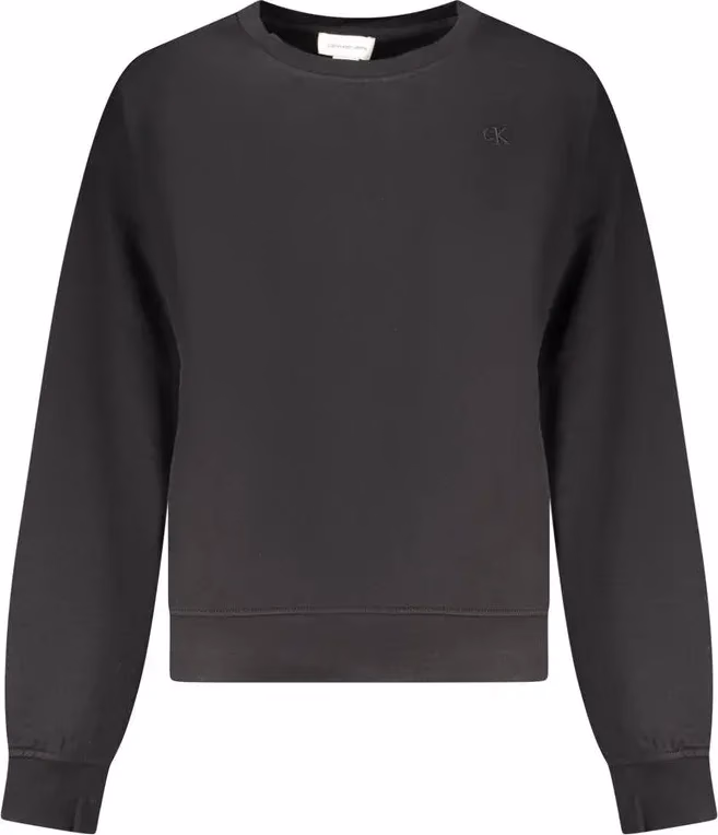Calvin Klein Black Cotton Women Sweatshirt