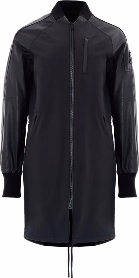 Moose Knuckles Black Cotton Parka