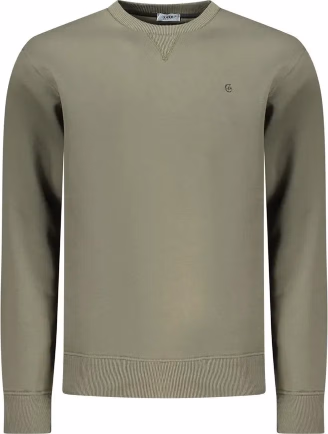 Coveri Moving Verde Cotton Men Sweatshirt