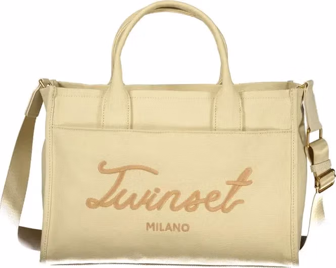 Twinset Beige Cotton Women Tote