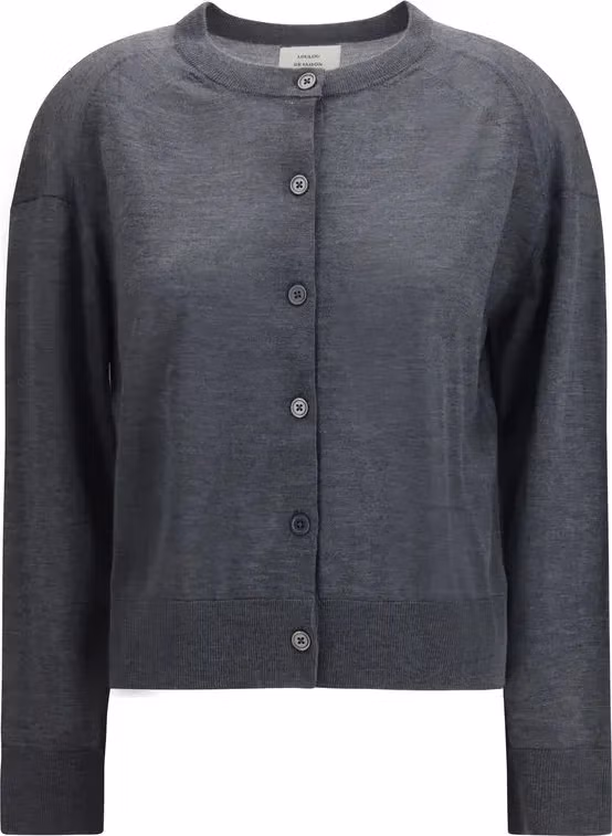 Loulou De Saison Gray Cashmere Cardigan