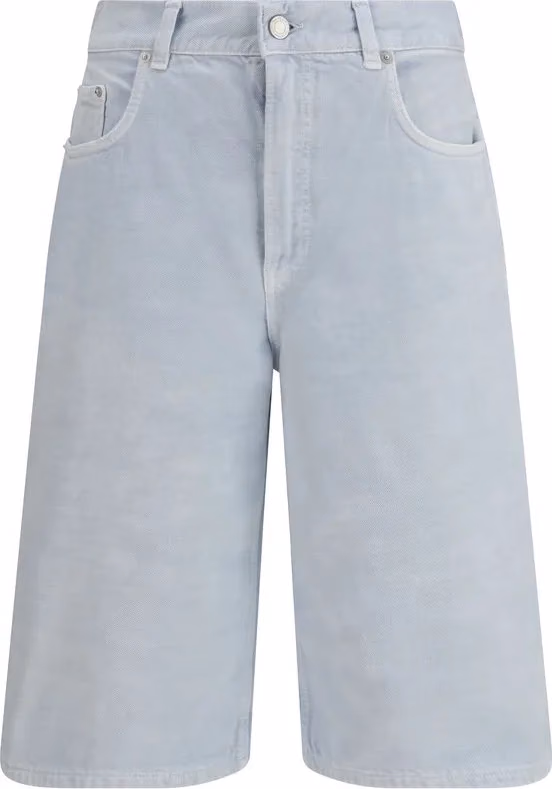 Haikure Blue Cotton Bermuda Shorts