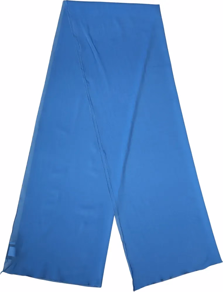 Dolce & Gabbana Blue Silk Neck Wrap Shawl Stole 200cm x 64cm Scarf