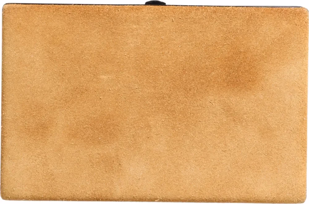 Dolce & Gabbana Beige Velvet Calf Leather Clutch Evening Women Purse Bag