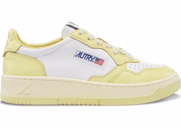 Autry White Leather Low Top Sneakers