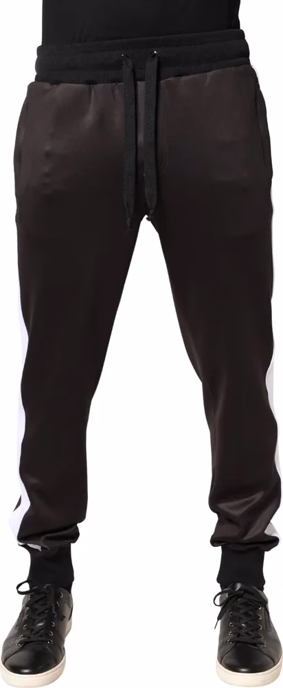 Dolce & Gabbana Brown Polyester Skinny Jogger Trouser Pants